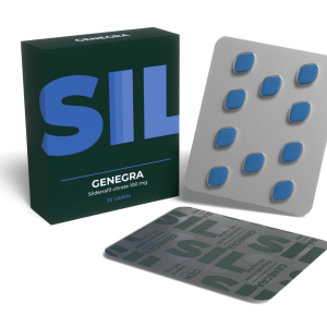 Genegra (Generisches Viagra) - Sildenafil 20mg Tabletten - 20 Tabs/Packung