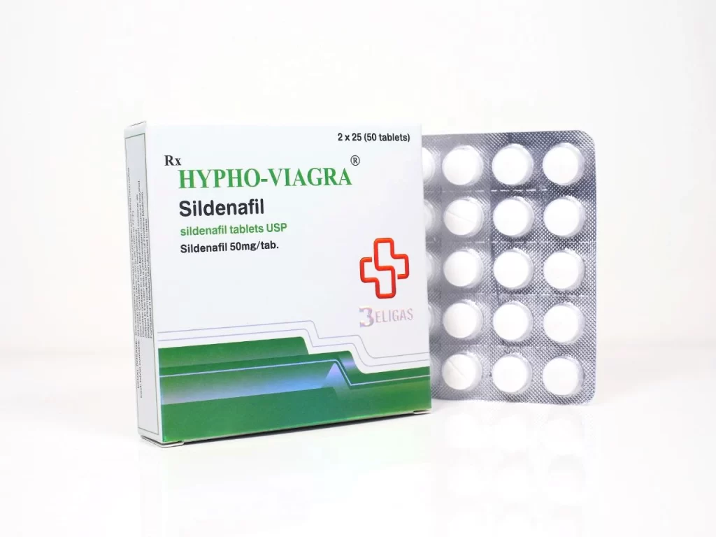 Hypho - Viagra 50mg (Generic Sildenafil) Beligas Pharma 50 tabs